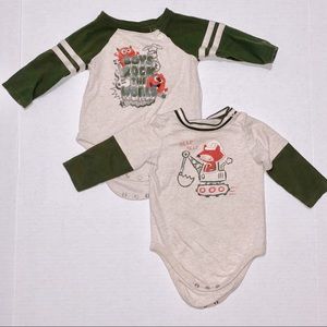 Olive and Cream Longsleeve onesies